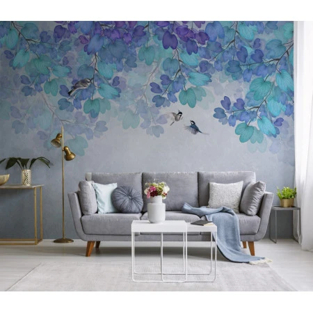 Fototapet fara imbinari Blue Paint Premier Decor