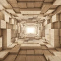 Fototapet fara imbinari 3D Portal To Heaven
