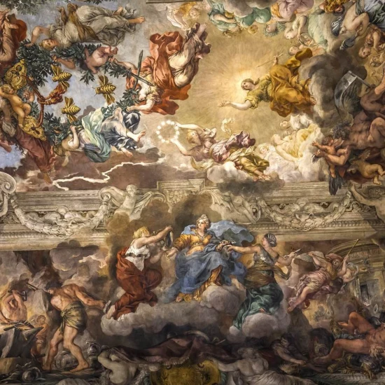 Fototapet fara imbinari Alegoria Divinei Providenta de Pietro da Cortona