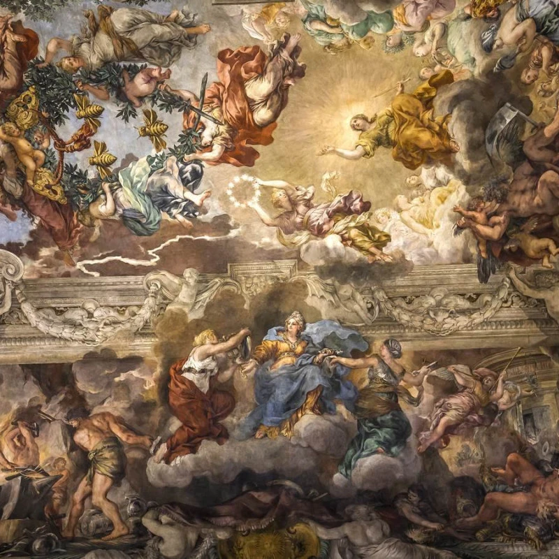 Fototapet fara imbinari Alegoria Divinei Providenta de Pietro da Cortona