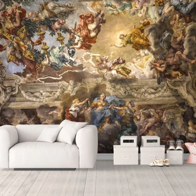 Fototapet fara imbinari Alegoria Divinei Providenta de Pietro da Cortona Premier Decor