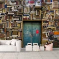 Fototapet fara imbinari Biblioteca