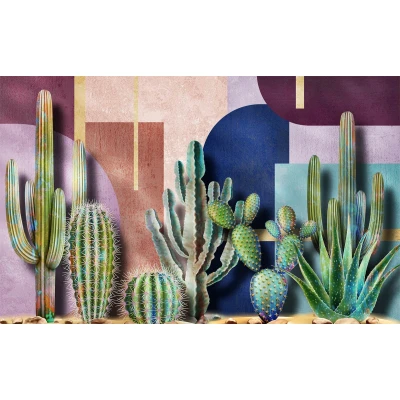 Fototapet fara imbinari Cactus Day Premier Decor