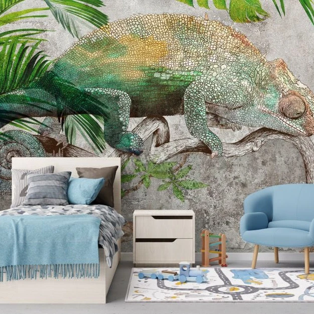 Fototapet fara imbinari Cameleon