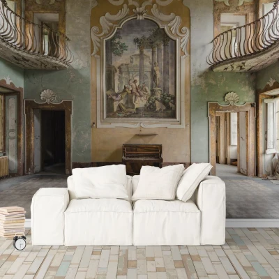 Fototapet fara imbinari Dark Castel Premier Decor