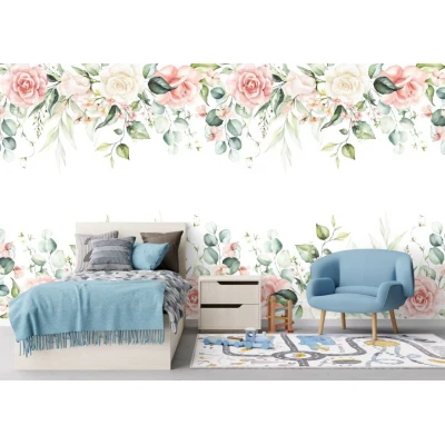 Fototapet fara imbinari Colorful Flowers Premier Decor