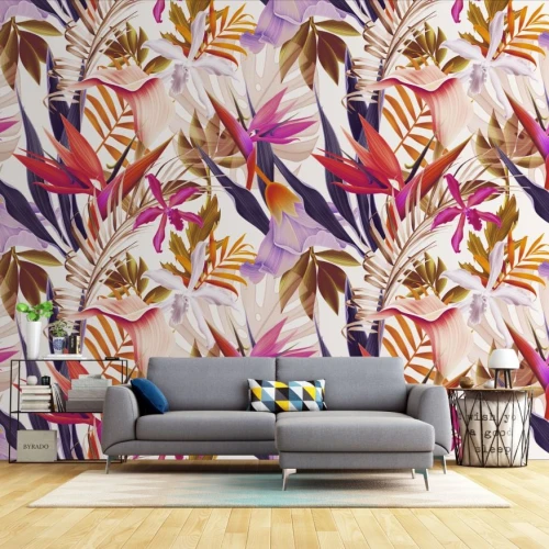 Fototapet fara imbinari Colorful Autumn Leaevs