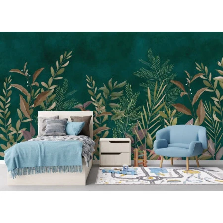 Fototapet fara imbinari Colorful Flowers In The Night Premier Decor