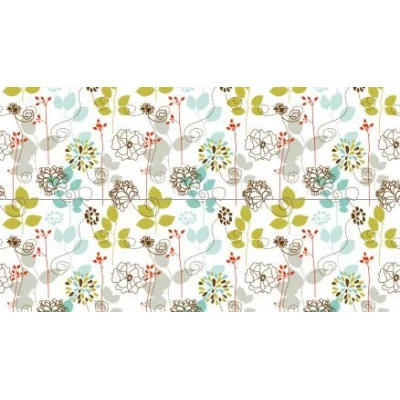 Fototapet fara imbinari Colorful Flowers Pattern Premier Decor