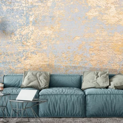 Fototapet fara imbinari Concrete With Gold Leaf Premier Decor