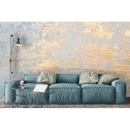 Fototapet fara imbinari Concrete With Gold Leaf Premier Decor