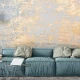 Fototapet fara imbinari Concrete With Gold Leaf