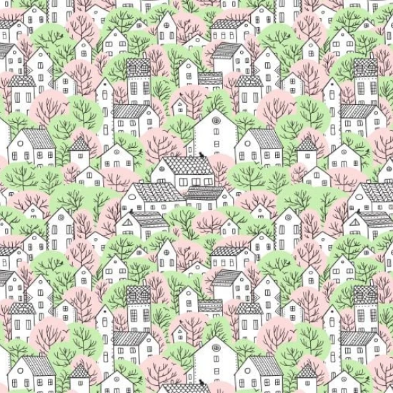 Fototapet fara imbinari Cozy Village