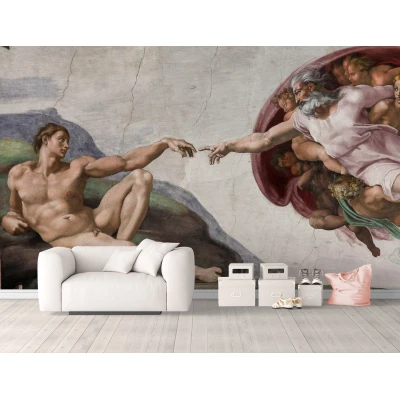 Fototapet fara imbinari Crearea Lui Adam Frescă Living si Dormitor Premier Decor