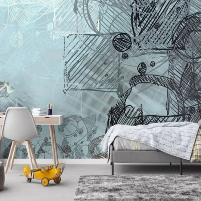 Fototapet fara imbinari Desene Abstracte Premier Decor