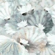 Fototapet fara imbinari Lotus Flowers And Leaves On A Vintage Textured
