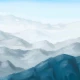 Fototapet fara imbinari Mountain Landscape