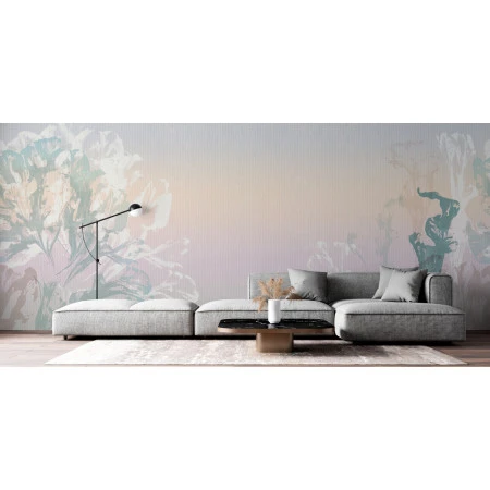 Fototapet fara imbinari Graphic Wildflowers Painted Premier Decor