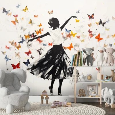 Fototapet fara imbinari Dancing Ballerina Premier Decor