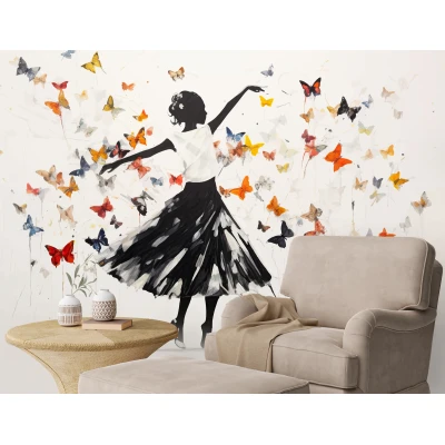 Fototapet fara imbinari Dancing Ballerina Premier Decor