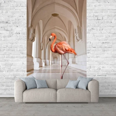 Fototapet fara imbinari Flamingo on the Hallway Premier Decor
