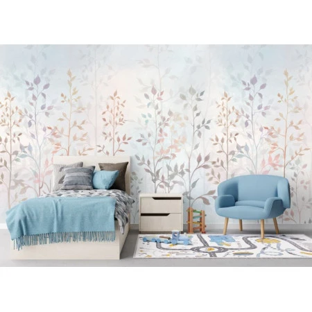 Fototapet fara imbinari Flori Colorate Premier Decor