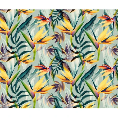 Fototapet fara imbinari Flori Tropicale Colorate Premier Decor