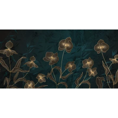 Fototapet fara imbinari Floricele Aurii Premier Decor