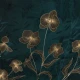 Fototapet fara imbinari Floricele Aurii