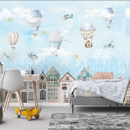 Fototapet fara imbinari Flying Friends In My Hometown