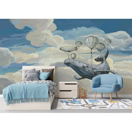 Fototapet fara imbinari Flying Whale Premier Decor