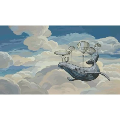 Fototapet fara imbinari Flying Whale Premier Decor