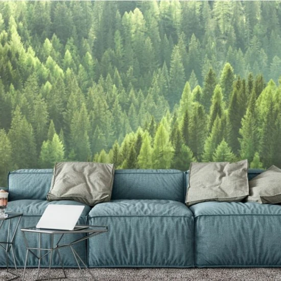 Fototapet fara imbinari Peisaj Forest Living si Dormitor Fototapet fara imbinari Peisaj Forest Living si Dormitor