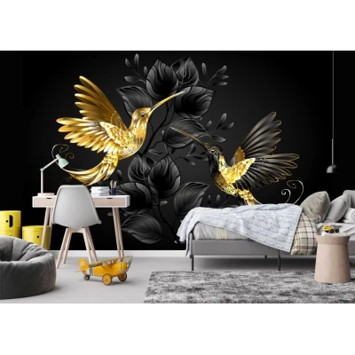 Fototapet fara imbinari Golden Colibri Premier Decor
