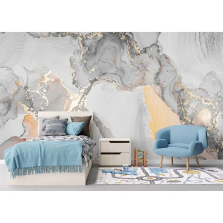 Fototapet fara imbinari Golden Marble Premier Decor