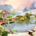 Fototapet fara imbinari Grădina Japoneză