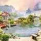 Fototapet fara imbinari Grădina Japoneză