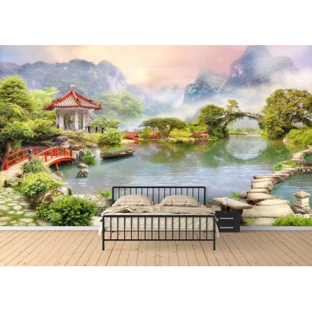 Fototapet fara imbinari Grădina Japoneză Premier Decor