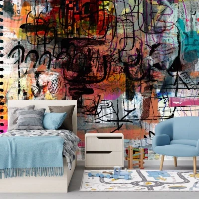 Fototapet fara imbinari Grafitty Tag Premier Decor