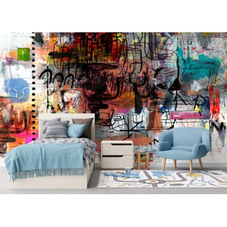 Fototapet fara imbinari Grafitty Tag Premier Decor