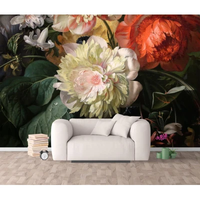 Fototapet fara imbinari Bujori Premier Decor