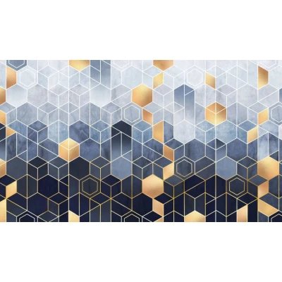Fototapet fara imbinari Hexagon Premier Decor