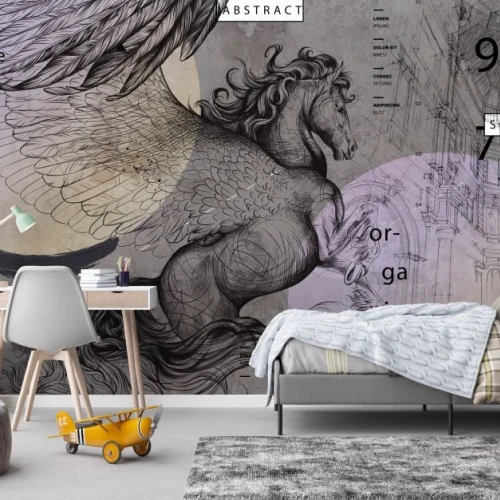 Fototapet fara imbinari Isometric Schetch