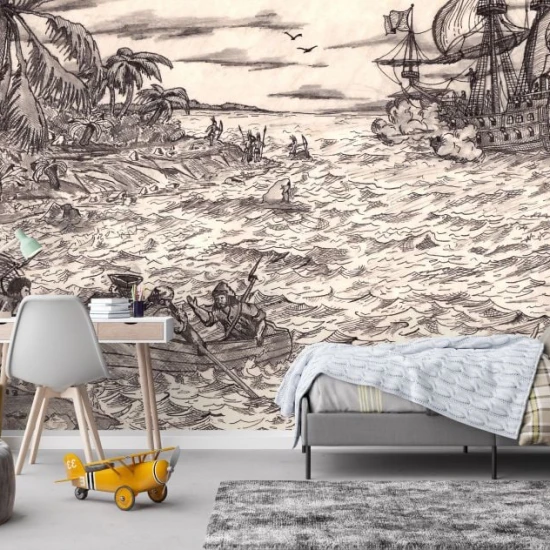 Fototapet fara imbinari Journey To The New World