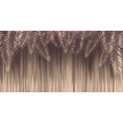 Fototapet fara imbinari Jungle Brown Lesves Premier Decor