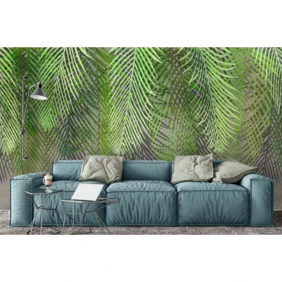 Fototapet fara imbinari Jungle Leaves Premier Decor