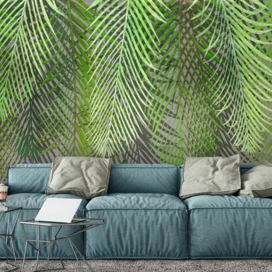 Fototapet fara imbinari Jungle Leaves