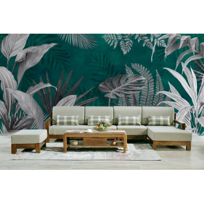 Fototapet fara imbinari Jungle Flowers Premier Decor