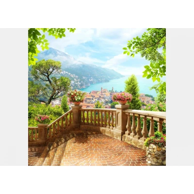 Fototapet fara imbinari Lake Como Premier Decor