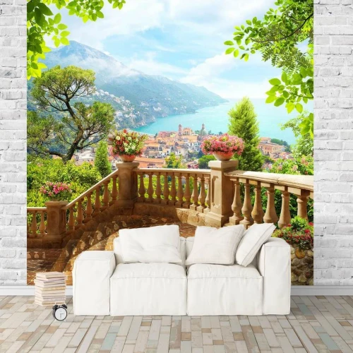 Fototapet fara imbinari Lake Como